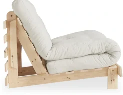 Fissler Daybett »Roots Sofa Bed, Schlafsofa, Bettfunktion, FSC®-Massivholz, B: 90 cm« Erhältlich in Breite 90 cm, 140 cm oder 160 cm,Inkl. Futonmatratze. Made in Europe, minimalistisches Design