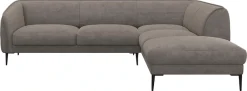 FLEXLUX Ecksofa »Belle Designsofa, L-Form, B/T 268/209 cm« Skandinavisches Design, In hochwertiger Verarbeitung