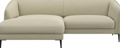 FLEXLUX Ecksofa »Belle Designsofa, bequem durch Kaltschaum im Sitz« Skandinavisches Design, In hochwertiger Verarbeitung, B/T 218/149 cm