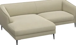 FLEXLUX Ecksofa »Belle Designsofa, bequem durch Kaltschaum im Sitz« Skandinavisches Design, In hochwertiger Verarbeitung, B/T 218/149 cm