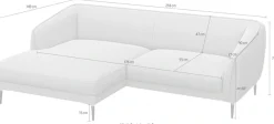 FLEXLUX Ecksofa »Belle Designsofa, bequem durch Kaltschaum im Sitz« Skandinavisches Design, In hochwertiger Verarbeitung, B/T 218/149 cm
