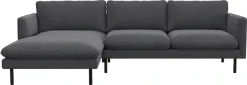 FLEXLUX Ecksofa »Bolzano, elegant und bequem, L-Form« Sitzaufbau mit Kaltschaum & Stahl-Wellen, loose Sitz -& Rückenkissen