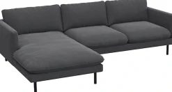 FLEXLUX Ecksofa »Bolzano, elegant und bequem, L-Form« Sitzaufbau mit Kaltschaum & Stahl-Wellen, loose Sitz -& Rückenkissen