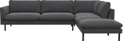 FLEXLUX Ecksofa »Bolzano, elegant und bequem, L-Form« Sitzaufbau mit Kaltschaum & Stahl-Wellen, lose Sitz -& Rückenkissen