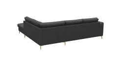 FLEXLUX Ecksofa »Fiore, bequem und modern, L-Form« breite Armlehnen, Füße Alu/Eiche, B/T 234/225 cm, Kaltschaum im Sitz
