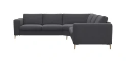 FLEXLUX Ecksofa »Fiore, gleichschenklig, super Sitzkomfort durch Kaltschaum im Sitz« breite Armlehnen, Füße Alu+ Eiche, L-Form