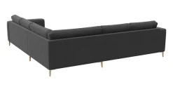 FLEXLUX Ecksofa »Fiore, gleichschenklig, super Sitzkomfort durch Kaltschaum im Sitz« breite Armlehnen, Füße Alu+ Eiche, L-Form