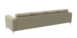 FLEXLUX Ecksofa »Fiore, super Sitzkomfort durch Kaltschaum im Sitz, L-Form« breite Armlehnen, Füße Alu
