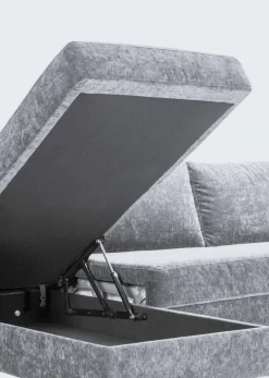FLEXLUX Ecksofa »Fiore, super Sitzkomfort durch Kaltschaum im Sitz, L-Form« breite Armlehnen, Füße Alu