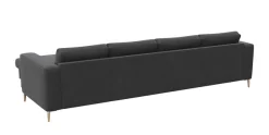 FLEXLUX Ecksofa »Fiore, super Sitzkomfort durch Kaltschaum im Sitz, L-Form« breite Armlehnen, Füße Alu+ Eiche