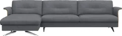 FLEXLUX Ecksofa »Glow Designsofa, bequem und komfortabel durch hochwertigen Sitzaufbau« L-Form, Modernes skandinavisches Design