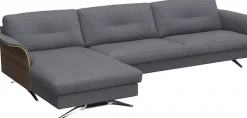 FLEXLUX Ecksofa »Glow Designsofa, bequem und komfortabel durch hochwertigen Sitzaufbau« L-Form, Modernes skandinavisches Design