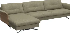 FLEXLUX Ecksofa »Glow, super bequem durch hochwertigem Sitzaufbau mit Federkern, L-Form« Modernes skandinavisches Design