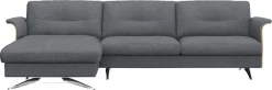 FLEXLUX Ecksofa »Glow, super bequem durch hochwertigem Sitzaufbau mit Federkern, L-Form« Modernes skandinavisches Design