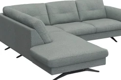 FLEXLUX Ecksofa »Glow, super bequem durch hochwertigem Sitzaufbau mit Federkern, L-Form« Modernes skandinavisches Design