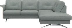 FLEXLUX Ecksofa »Glow, super bequem durch hochwertigem Sitzaufbau mit Federkern, L-Form« Modernes skandinavisches Design