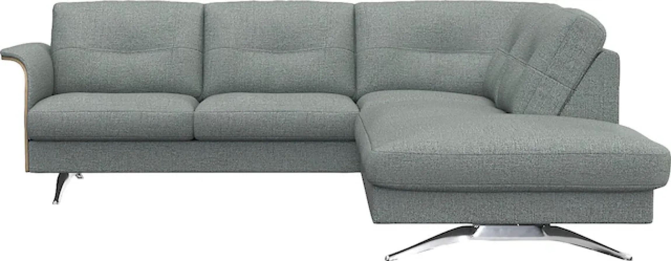 FLEXLUX Ecksofa »Glow, super bequem durch hochwertigem Sitzaufbau mit Federkern, L-Form« Modernes skandinavisches Design