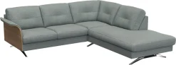 FLEXLUX Ecksofa »Glow, super bequem durch hochwertigem Sitzaufbau mit Federkern, L-Form« Modernes skandinavisches Design