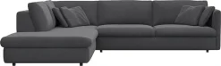 FLEXLUX Ecksofa »Lovane, elegant und zeitlos, bequem, L-Form« Weich & anschmiegsam, große Sitztiefe auf Kaltschaum, Dekokissen inkl.