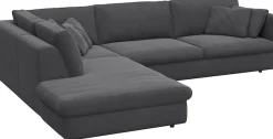 FLEXLUX Ecksofa »Lovane, elegant und zeitlos, bequem, L-Form« Weich & anschmiegsam, große Sitztiefe auf Kaltschaum, Dekokissen inkl.