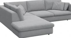 FLEXLUX Ecksofa »Lovane, elegant und zeitlos, bequem, L-Form« Weich & anschmiegsam, große Sitztiefe auf Kaltschaum, Dekokissen inkl.