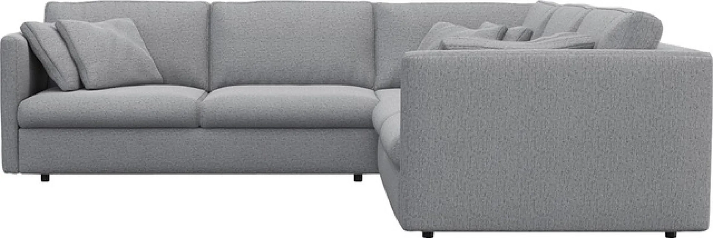 FLEXLUX Ecksofa »Lovane gleichschenklig, bequem und komfortabel« Weich & anschmiegsam, große Sitztiefe auf Kaltschaum, Dekokissen inkl.
