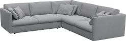 FLEXLUX Ecksofa »Lovane gleichschenklig, bequem und komfortabel« Weich & anschmiegsam, große Sitztiefe auf Kaltschaum, Dekokissen inkl.