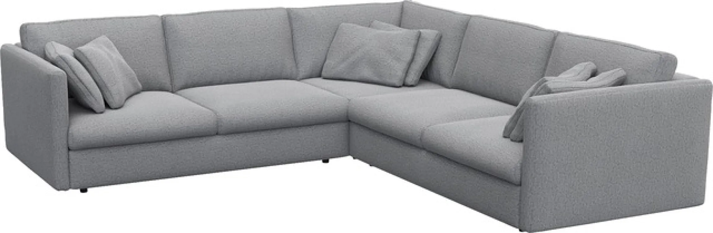 FLEXLUX Ecksofa »Lovane gleichschenklig, bequem und komfortabel« Weich & anschmiegsam, große Sitztiefe auf Kaltschaum, Dekokissen inkl.