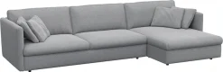 FLEXLUX Ecksofa »Lovane« Weich & anschmiegsam, große Sitztiefe auf Kaltschaum, Dekokissen inkl.