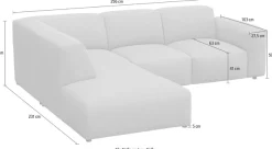 FLEXLUX Ecksofa »Lucera, super bequem durch hochwertigen Sitzaufbau mit Kaltschaum« modern & anschmiegsam, L-Form, Designsofa