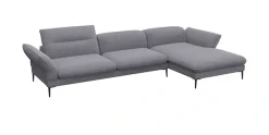 FLEXLUX Ecksofa »Salino, Funktionssofa mit Recamiere, Relaxsofa, Ecksofa« Sofa mit Arm- und Kopfteil-Verstellungen, Kaltschaum & Stahl-Wellen