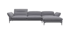 FLEXLUX Ecksofa »Salino, Funktionssofa mit Recamiere, Relaxsofa, Ecksofa« Sofa mit Arm- und Kopfteil-Verstellungen, Kaltschaum & Stahl-Wellen