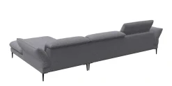 FLEXLUX Ecksofa »Salino, Funktionssofa mit Recamiere, Relaxsofa, Ecksofa« Sofa mit Arm- und Kopfteil-Verstellungen, Kaltschaum & Stahl-Wellen