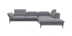 FLEXLUX Ecksofa »Salino, Funktionssofa mit Ottomane, Relaxsofa, Ecksofa« Sofa mit Arm- und Kopfteil-Verstellungen, Kaltschaum & Stahl-Wellen