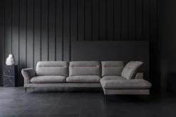 FLEXLUX Ecksofa »Salino, Funktionssofa mit Ottomane, Relaxsofa, Ecksofa« Sofa mit Arm- und Kopfteil-Verstellungen, Kaltschaum & Stahl-Wellen