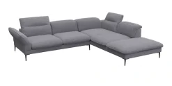 FLEXLUX Ecksofa »Salino, Funktionssofa mit Ottomane, Relaxsofa, Ecksofa« Sofa mit Arm- und Kopfteil-Verstellungen, Kaltschaum & Stahl-Wellen