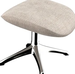 FLEXLUX Fußhocker »Marinella, Fußstütze für Lounging, Entspannung der Extraklasse, Scandi« Brescia-Stoff, Robuster Aluminiumfuß, Pflegeleicht und haltbar