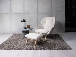 FLEXLUX Ohrensessel »Adria Designsessel, Loungesessel,« Stil & Komfort, organische Form, Fuß Holz schwarz