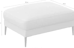 FLEXLUX Pouf »Belle Polsterhocker, Sitzhocker,« Skandinavisches Design, In hochwertiger Verarbeitung