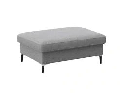 FLEXLUX Pouf »Fiore« Kaltschaum, Füße Alu+schwarz