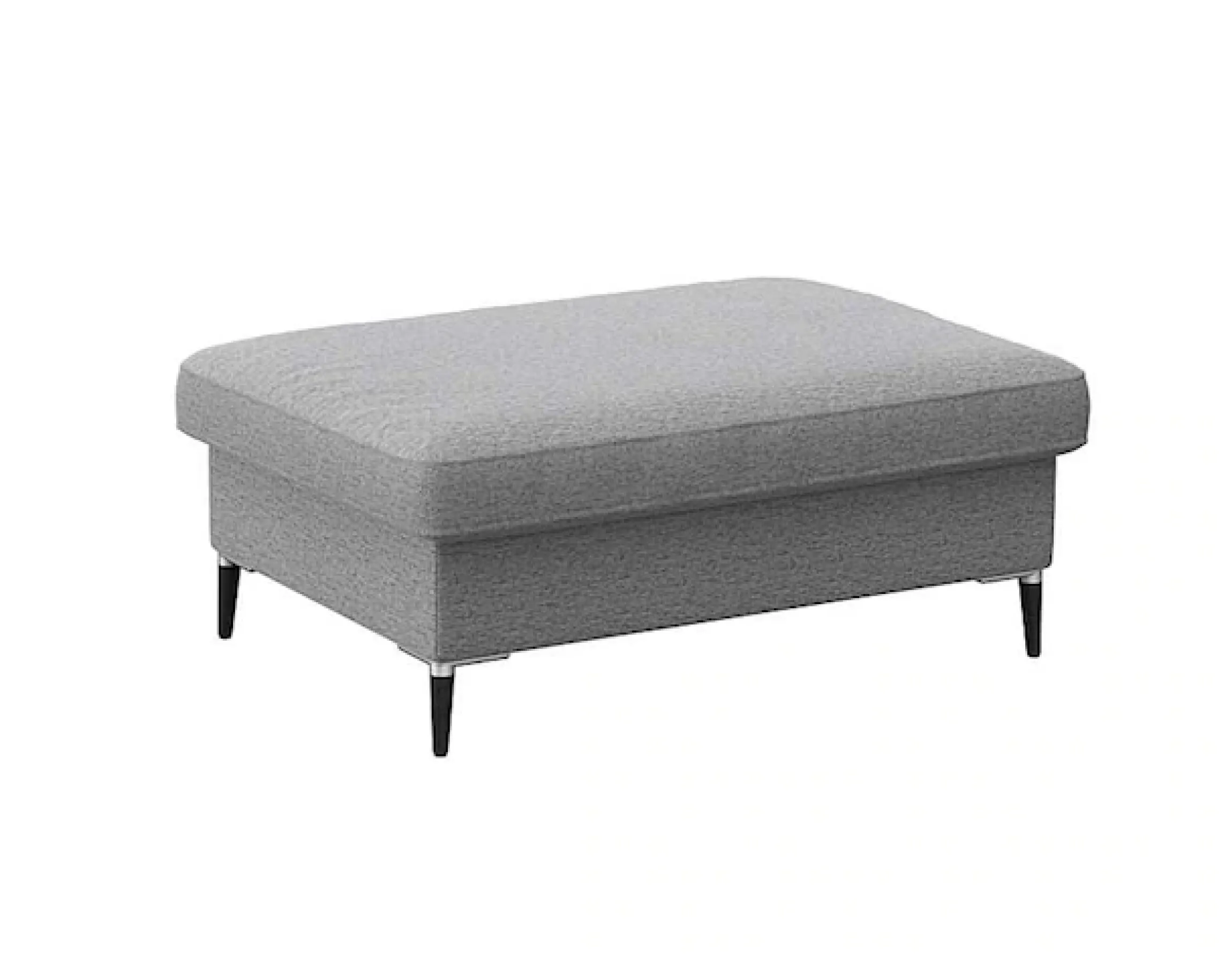 FLEXLUX Pouf »Fiore« Kaltschaum, Füße Alu+schwarz