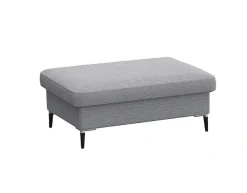 FLEXLUX Pouf »Fiore« Kaltschaum, Füße Alu+schwarz