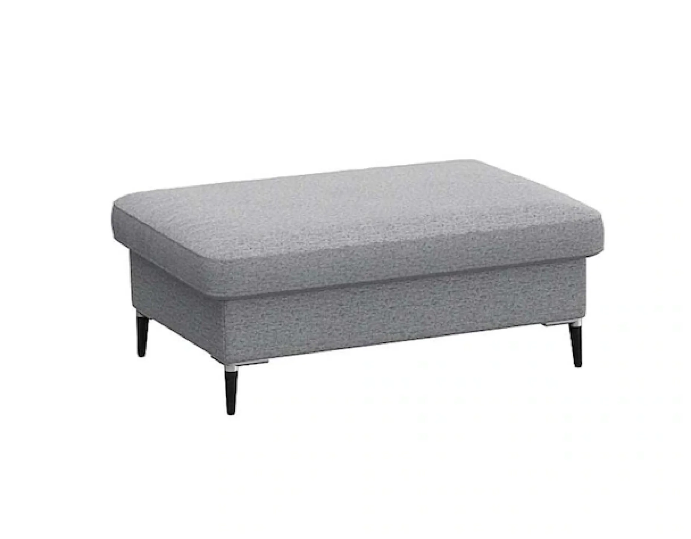 FLEXLUX Pouf »Fiore« Kaltschaum, Füße Alu+schwarz