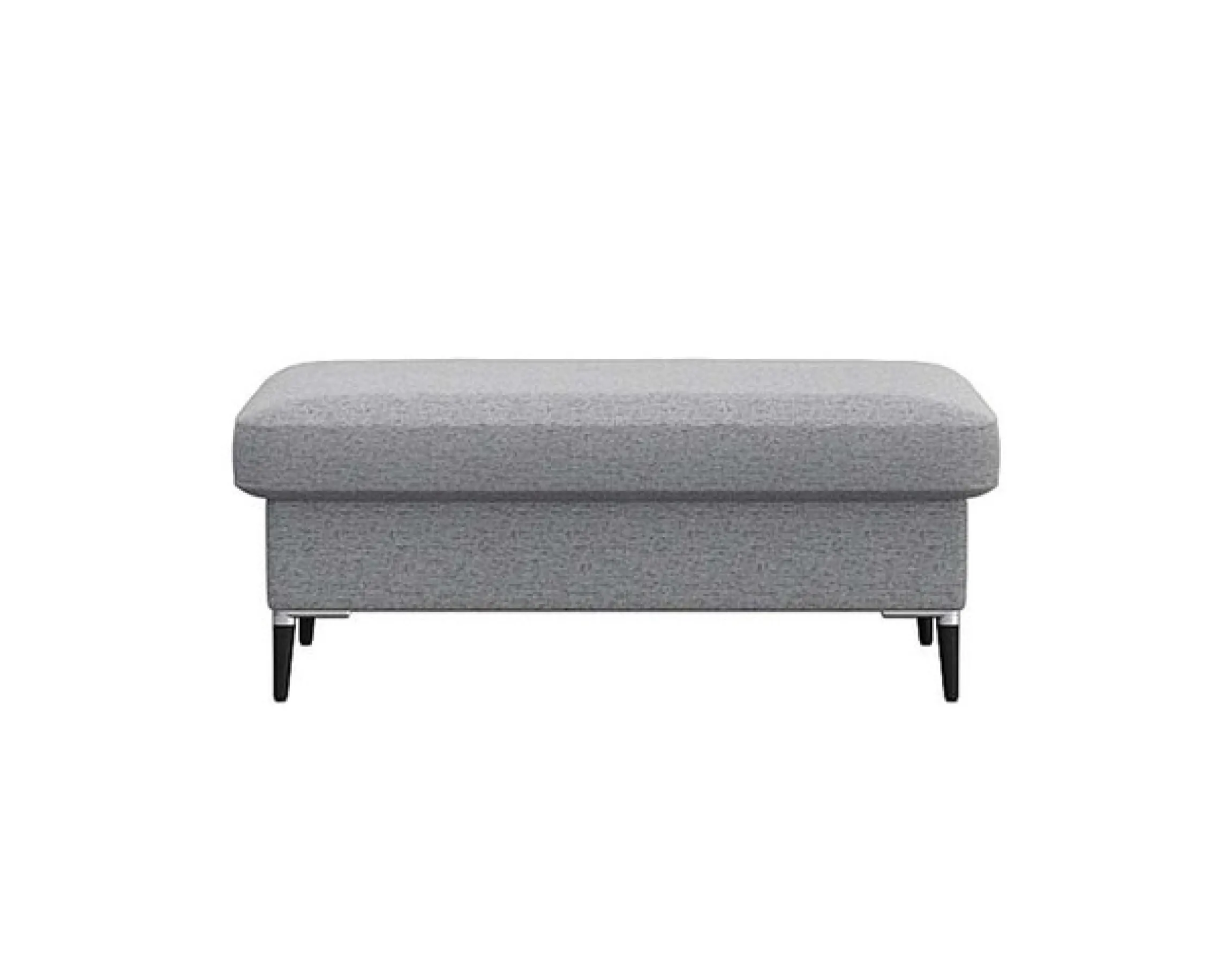 FLEXLUX Pouf »Fiore« Kaltschaum, Füße Alu+schwarz