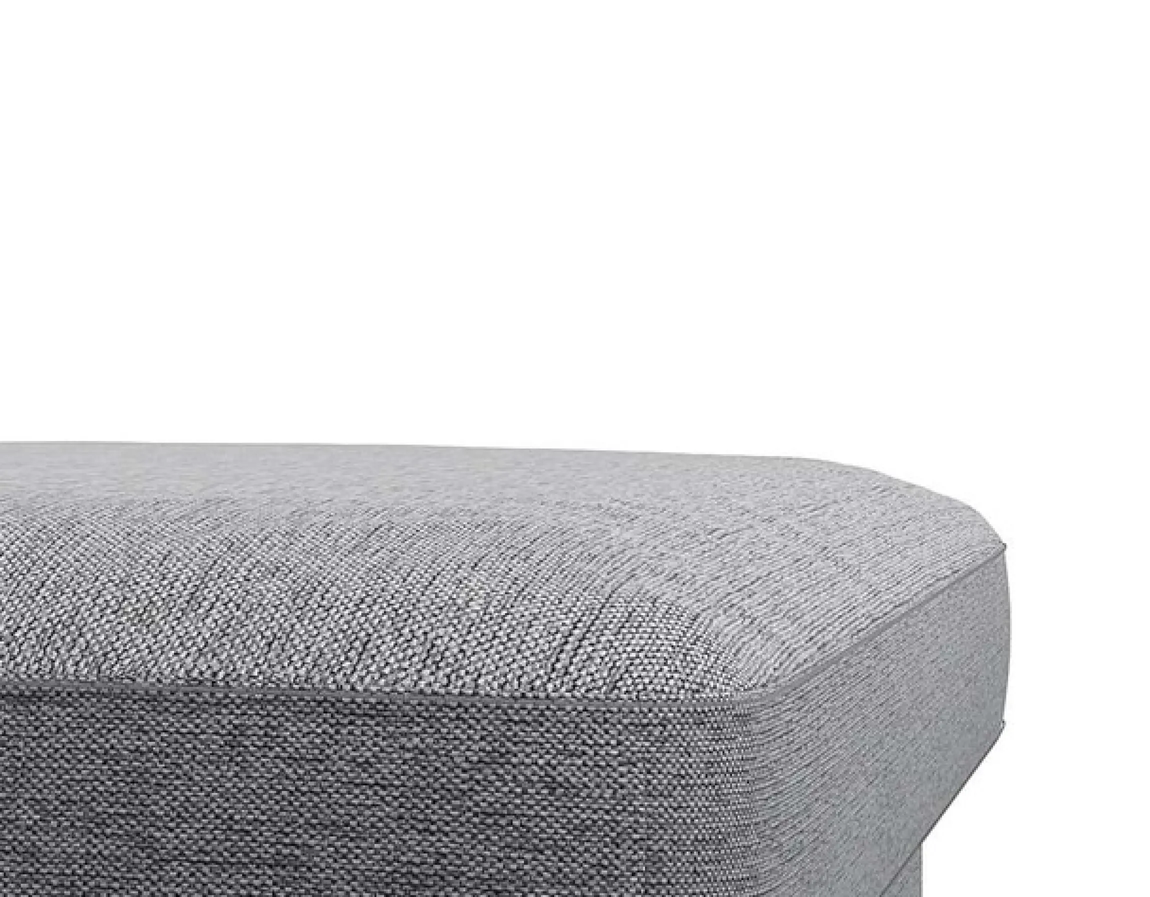 FLEXLUX Pouf »Fiore« Kaltschaum, Füße Alu+schwarz