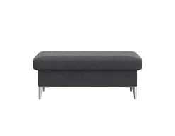 FLEXLUX Pouf »Fiore« Kaltschaum, Füße Alu