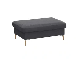 FLEXLUX Pouf »Fiore« Kaltschaum, Füße Alu+ Eiche