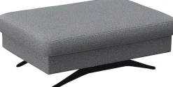 FLEXLUX Pouf »Glow Sitzhocker, Polsterhocker« Hocker mit Stauraum, Fuß schwarz