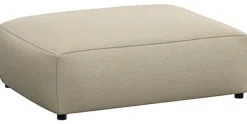 FLEXLUX Pouf »Lucera« modern & anschmiegsam, Kaltschaum, Stahl-Wellenunterfederung