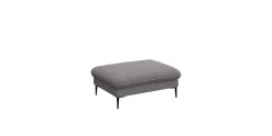 FLEXLUX Pouf »Salino, Fußhocker, Sitzhocker, Polsterhocker,« Kaltschaum & Stahl-Wellen, Füsse Schwarz